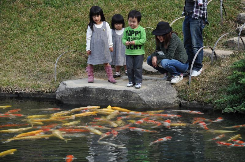 foto_20101114_1248_02.jpg - [de]Die Kinder haben Spass beim Fische füttern.[en]The kids enjoy feeding the fish.