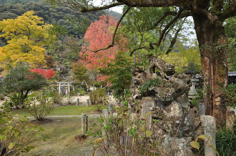 foto_20101108_1247_02.jpg - [de]Von einem Löwen wird der Eingang auch bewacht, die Bäume sind allerdings hübscher.[en]The entrance is also guarded by a lion, the fall colored trees are much more obvious though.